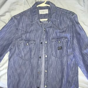 Ralph Lauren men’s long sleep denim button up